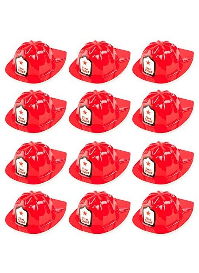 Super Z Outlet 12 Pack Firefighter Children Helmet Party Supplies For Kid Costume Accessory  - Image 1