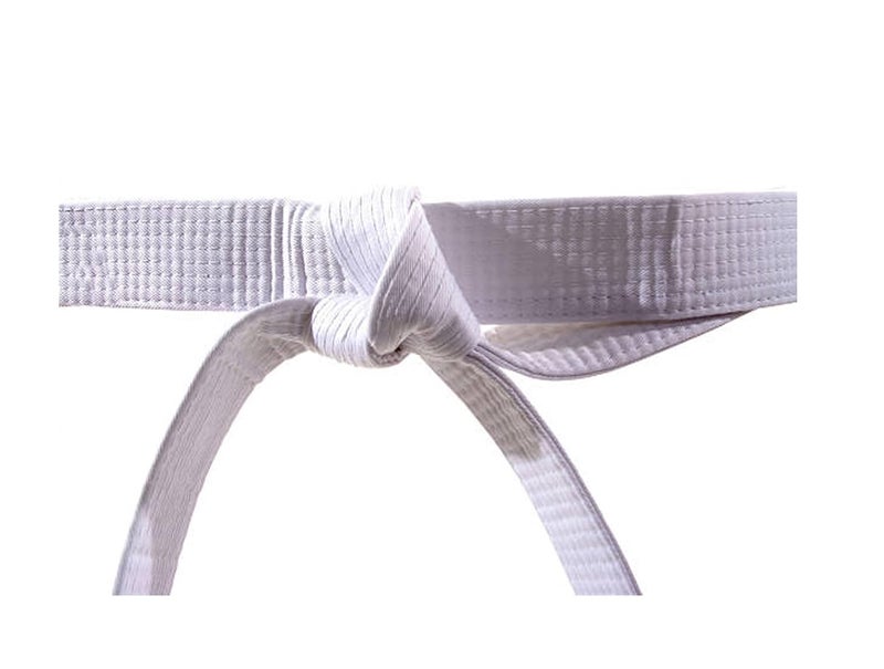 Bloomun Real Choice Boy`s & Girl`s Cotton Judo/Karate/Martial Arts White Belt - Image 2