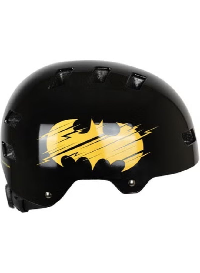 Spartan Batman MultiSport Helmet for Kids Ages 5–9 | Small Size 51–54cm | DC Superhero Bike, Skate & Scooter Safety Gear | Lightweight Shell with Air Vents & Adjustable Fit System | SP-9137 - Image 2