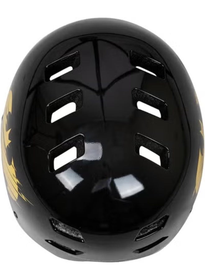Spartan Batman MultiSport Helmet for Kids Ages 5–9 | Small Size 51–54cm | DC Superhero Bike, Skate & Scooter Safety Gear | Lightweight Shell with Air Vents & Adjustable Fit System | SP-9137 - Image 3