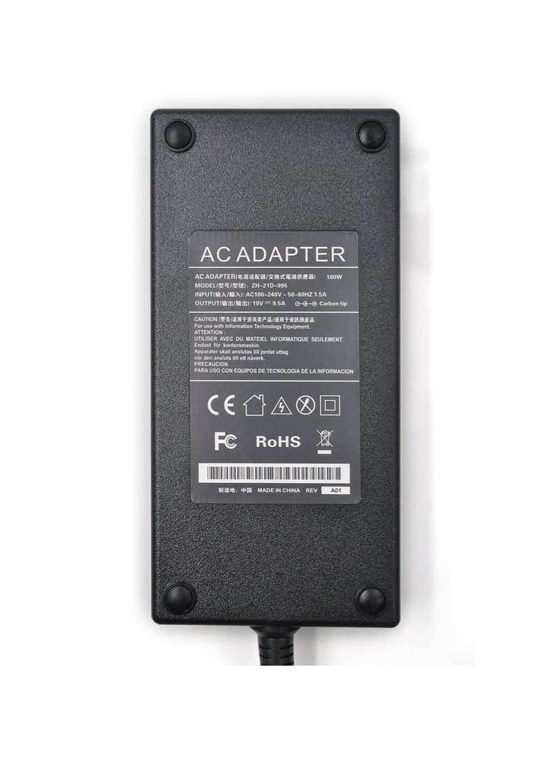 180W 19V 9.5A AC Adapter Laptop Charger PA3546E-1AC3 Compatible with Toshiba Qosmio X500 X505 X70 X70-A X75 X75-A X770 X775 X870 X875 with Power Cord