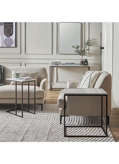 Home Box Turin Marble Top Sofa Table 60 x 60 x 40 cm  - Image 5