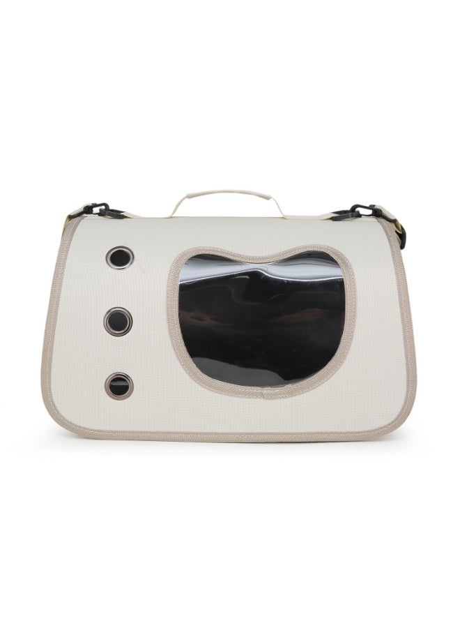 Meetion Portable Breathable Mesh Pet Carrier Bag for Small Dogs and Cats, Foldable Travel Carrier Handbag for Outdoor Travel  - Image 1
