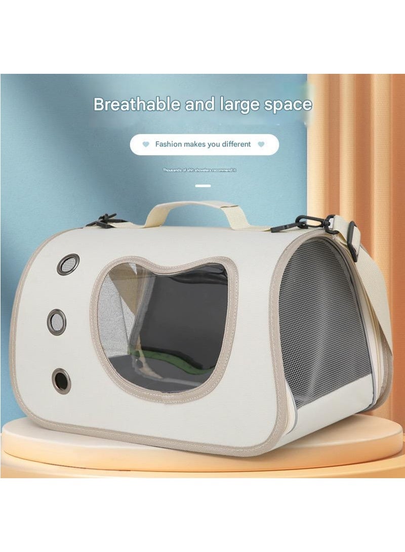 Meetion Portable Breathable Mesh Pet Carrier Bag for Small Dogs and Cats, Foldable Travel Carrier Handbag for Outdoor Travel  - Image 4