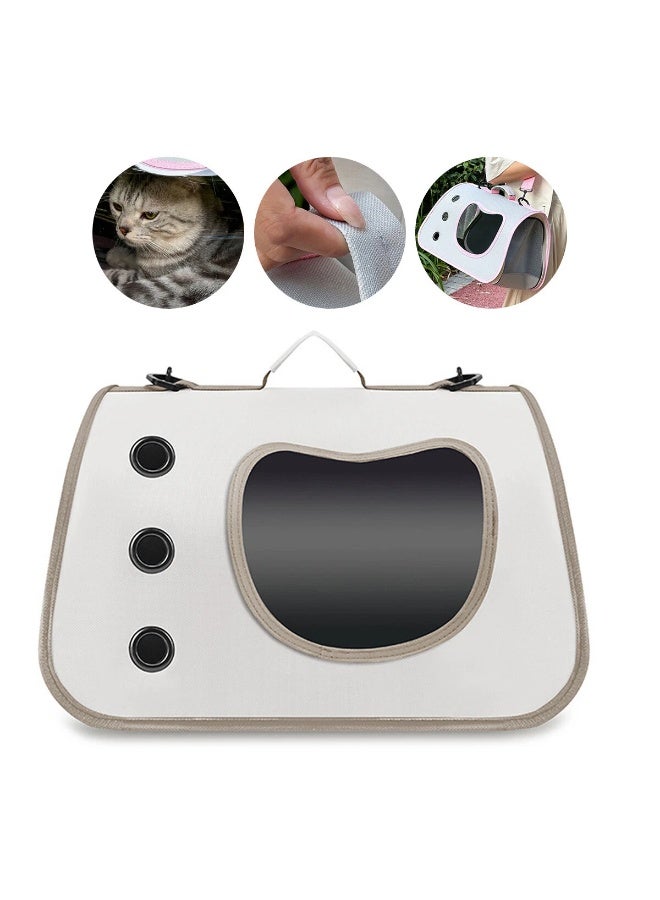Meetion Portable Breathable Mesh Pet Carrier Bag for Small Dogs and Cats, Foldable Travel Carrier Handbag for Outdoor Travel  - Image 3
