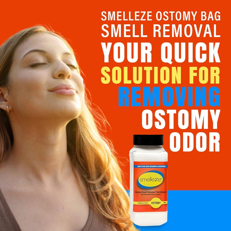 SMELLEZE Ostomy Bag Smell Removal Deodorizer - 2 lb Granules for Eliminating Ostomy, Colostomy, Stoma & Ileostomy Odor - Image 2