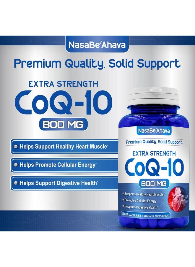 NasaBeahava Pure Coq10 800Mg Per Serving Extra Strength 200 Capsules - Image 4
