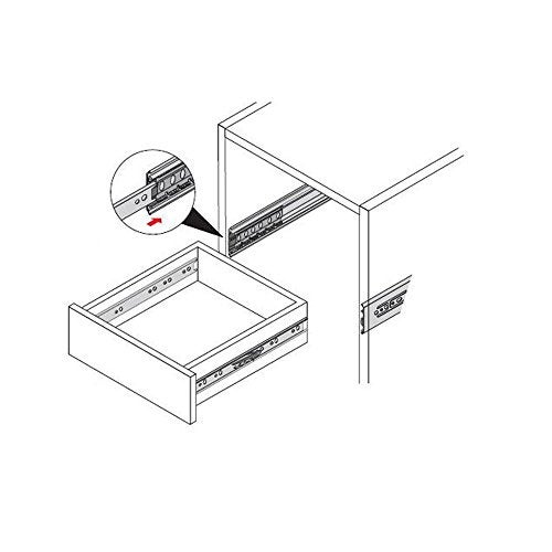Zengest Full Extension Less Noise Ball Bearing Drawer Slides, 12 Inches, 4-Pair - Image 4