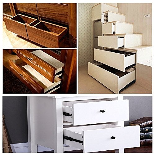 Zengest Full Extension Less Noise Ball Bearing Drawer Slides, 12 Inches, 4-Pair - Image 3