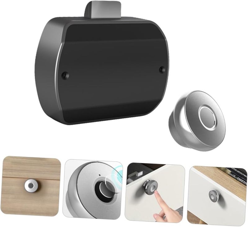 Smart Fingerprint Lock Aluminum Panel USB Charging Easy Install for Home Office Cabinet Security - Image 4