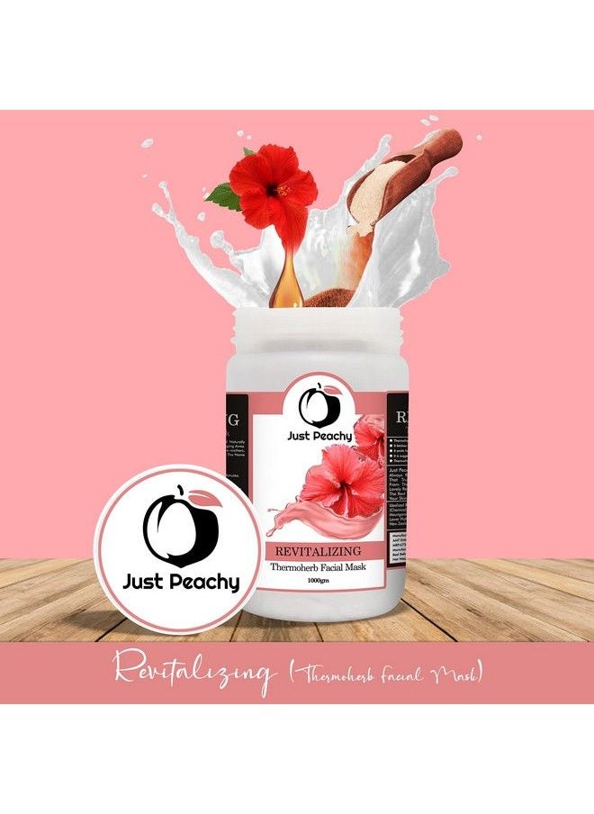 Just Peachy - Revitalizing Thermoherb Anti Ageing Powder Face Mask For Reducing Fine Lines & Wrinkles & Tightens The Skin 990Gm - Image 1