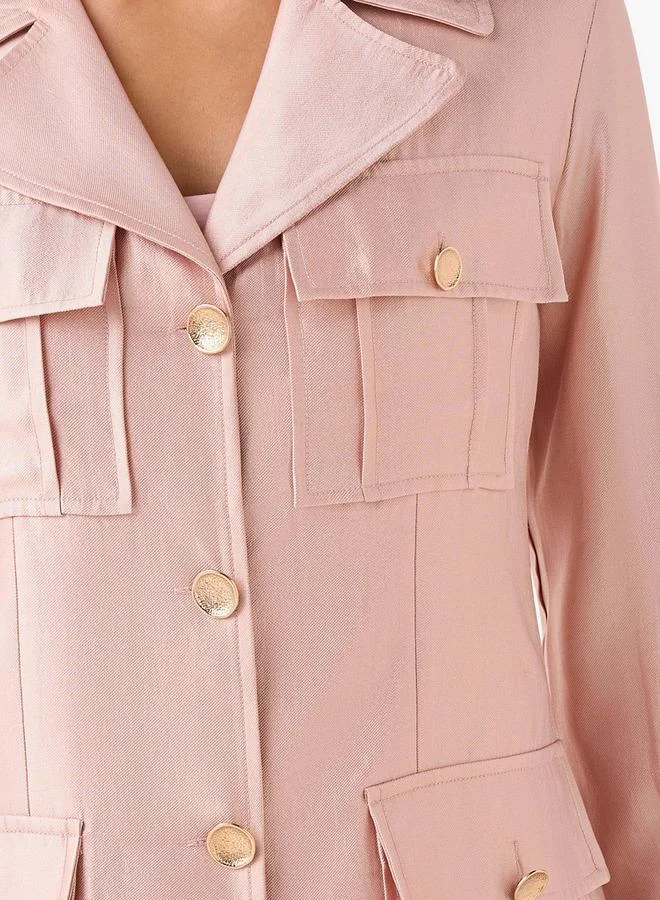 Iconic  Iconic Regular Shacket with Pockets for Women | Best Price UAE