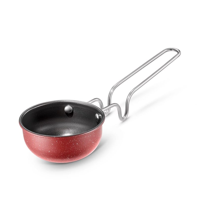 Regalo Regalo Iron Tadka pan 12 cm Tadka Pan vaghariya 05 L Capacity for Spice TemperingSeasoning Long Wire HandleInduction Gas Ready  - Image 4