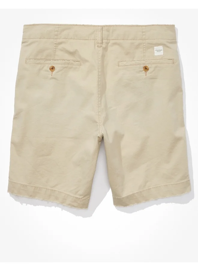 American Eagle AE Flex 9" Lived-In Khaki Short