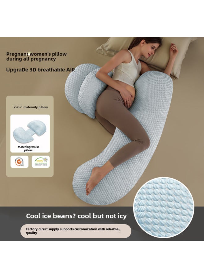 Pillow For Pregnant Women Waist Protection Side Sleeping Side Sleeping Pillow Multi-functional U-shaped Pillow Pregnancy Belly-supporting Pillow Nursing Cushion
