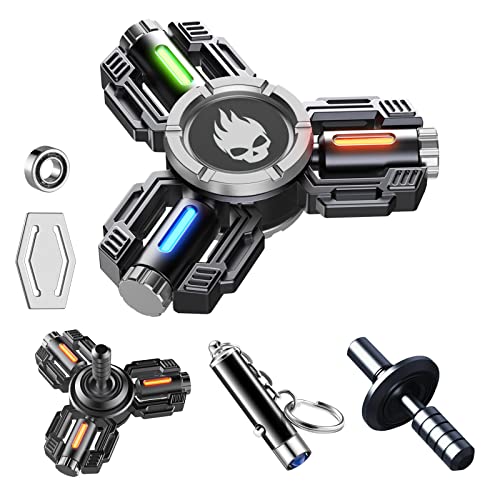 INNÃ”PLUS INNOPLUS Fidget Spinners, Fidget Spinner Gifts for Adults, Finger Hand Spinner, Metal Fidget Spinner, Fidget Toys, Fidgets for Teens, Stress Anxiety ADHD Relief Figets Toy, Luminous Night Effects - Image 1
