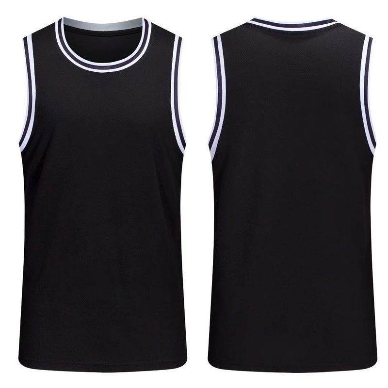 Crewneck Sleeveless Jersey Vest Top Men's Breathable Sweat Absorbing Summer Printing Basketball Training Camp Team Clothes Team Clothes Men's - Image 3