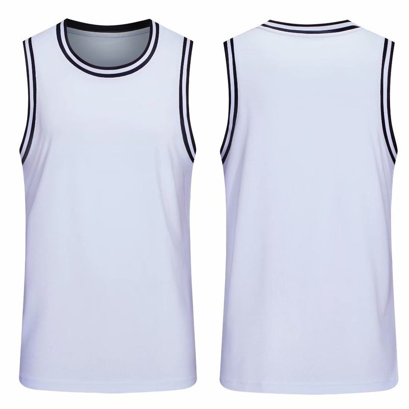 Crewneck Sleeveless Jersey Vest Top Men's Breathable Sweat Absorbing Summer Printing Basketball Training Camp Team Clothes Team Clothes Men's - Image 2