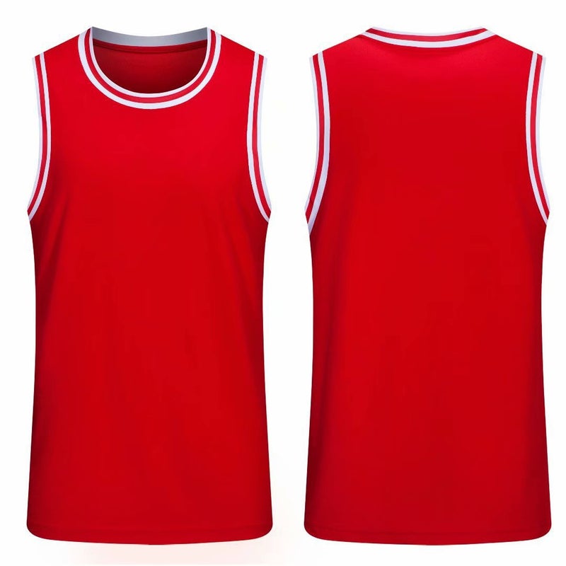 Crewneck Sleeveless Jersey Vest Top Men's Breathable Sweat Absorbing Summer Printing Basketball Training Camp Team Clothes Team Clothes Men's - Image 4