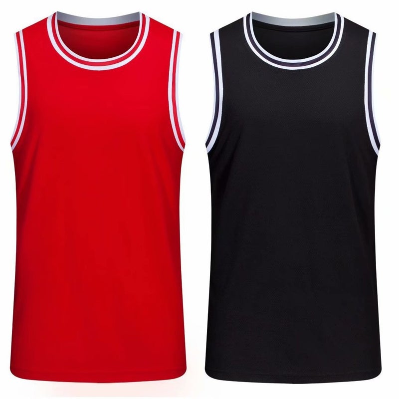 Crewneck Sleeveless Jersey Vest Top Men's Breathable Sweat Absorbing Summer Printing Basketball Training Camp Team Clothes Team Clothes Men's - Image 5