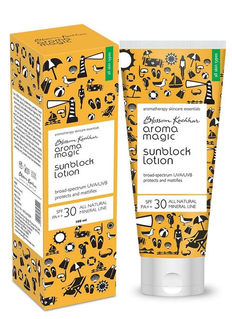 Aroma Magic Sunscreen Sun Block Lotion, SPF 30, 100ml