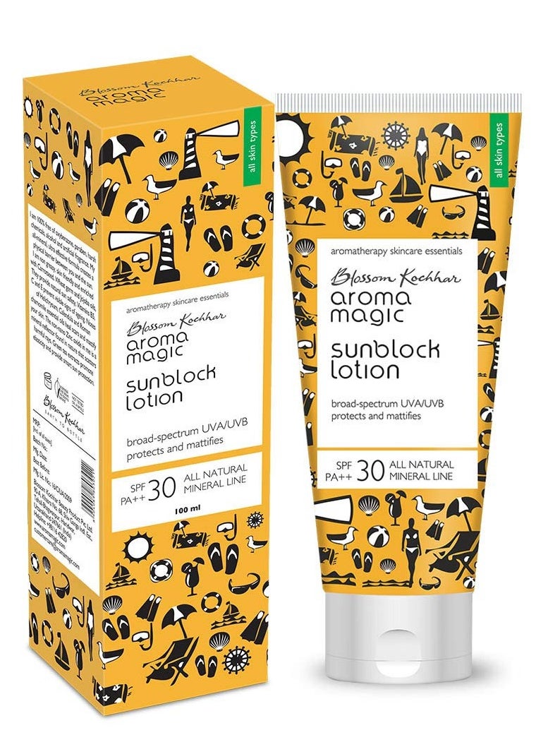Aroma Magic - Aroma Magic Sunscreen Sun Block Lotion, SPF 30, 100ml - Image 1