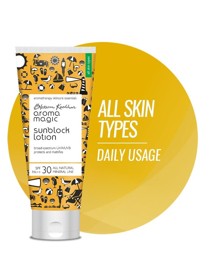 Aroma Magic - Aroma Magic Sunscreen Sun Block Lotion, SPF 30, 100ml - Image 1