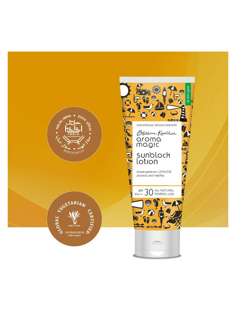 Aroma Magic - Aroma Magic Sunscreen Sun Block Lotion, SPF 30, 100ml - Image 1