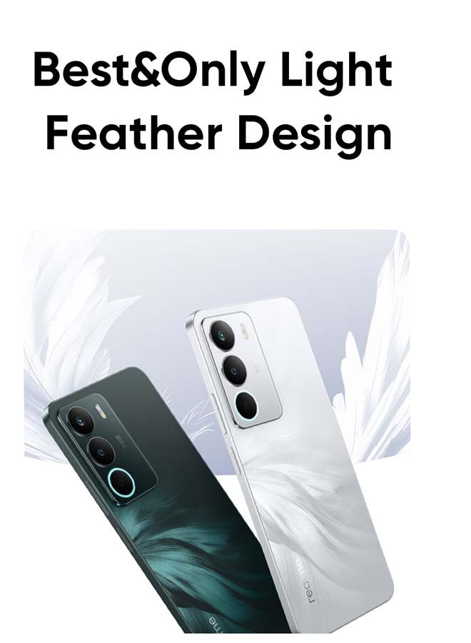 ريل مي C71 دوال شريحة بيضاء بجعة 6 جيجابايت رام 128 جيجابايت 4G - نسخة الشرق الأوسط - Image 5
