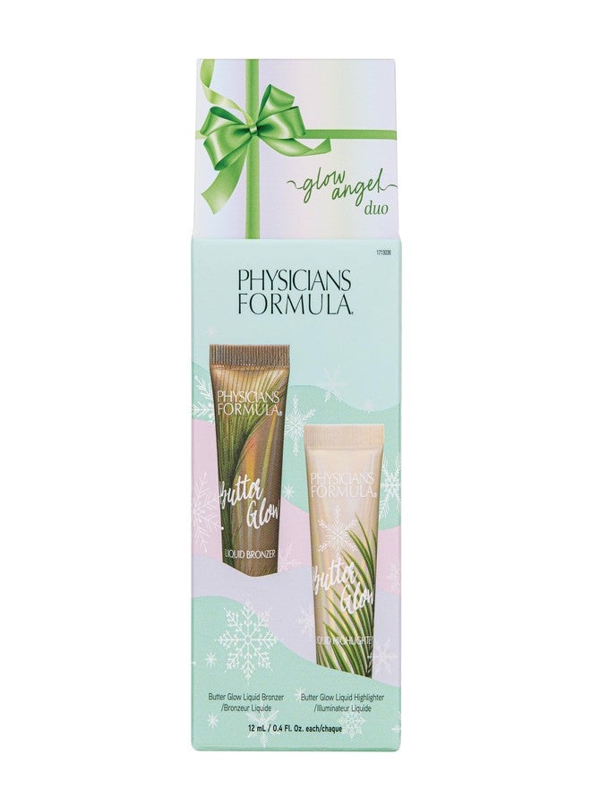 Physicians Formula Glow Angel Duo - Butter Glow Liquid Bronzer & Highlighter with Murumuru Butter, Hydrating & Illuminating Holiday Gift Set, Cruelty Free & Vegan - Image 2