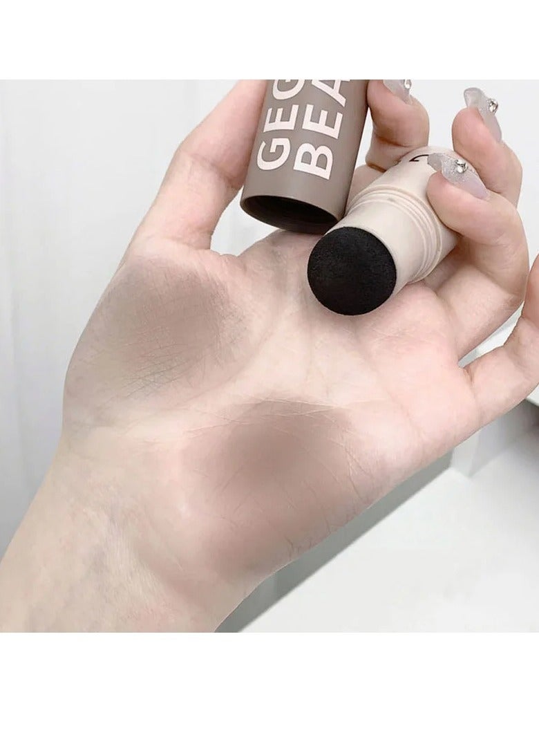 Gege bear Hairline Powder Stick, Natural Hairline Dye Contour Stick, Root Touch Up Instant Cover Concealer Powder, Sweat Resistant And Waterproof Hairline Repairing Pen, (Dark Brown Color) - Image 3