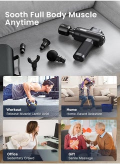 RENPHO Thermacool Massage Gun Deep Tissue with Heat and Cold Head, Gifts, Handheld Muscle Massager Gun with Carry Case, Body Masajeador for Neck and Back, Active Heat, FSA or HSA Eligible  - Image 4