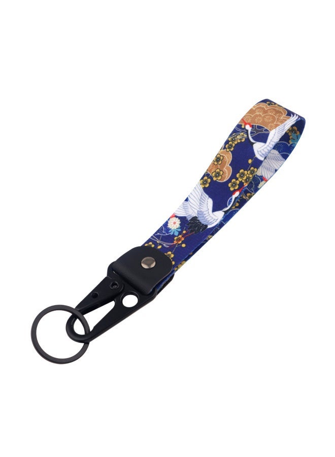 Generic Van Gogh Keychain For Women Men Starry Sky Short Wrist Straps Japanese Waves Car Key Ring Backpack Pendant Jewelry Holiday Gifts-Color:5 - Image 1