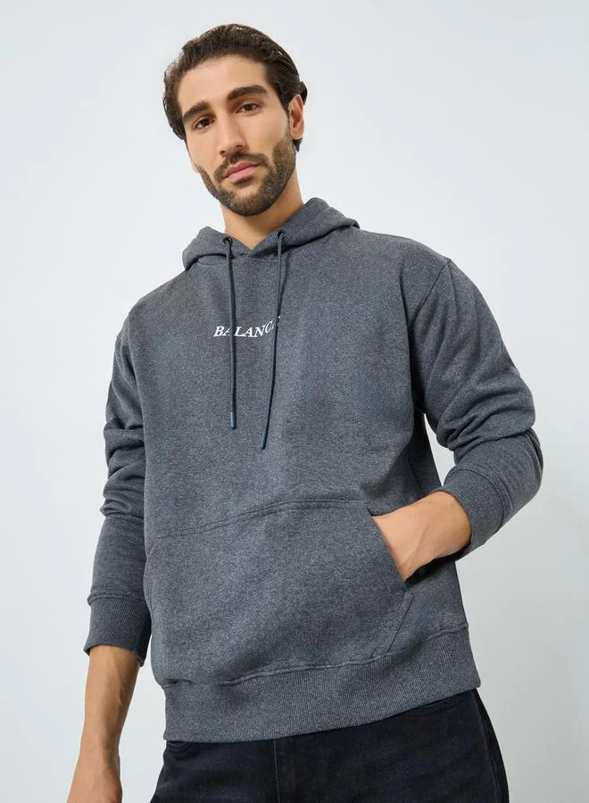 Eco Earth Relaxed Fit Fleece Hoodie with Kangaroo Pocket