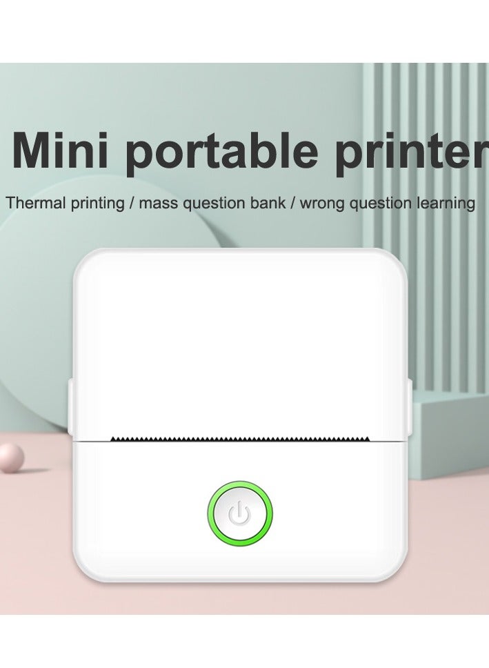طابعة ميني محمولة للطلاب - طابعة فوتوغرافية ملونة حرارية بلا حبر بتقنية بلوتوث مع وظيفة ملصقات لاصقة - Image 3