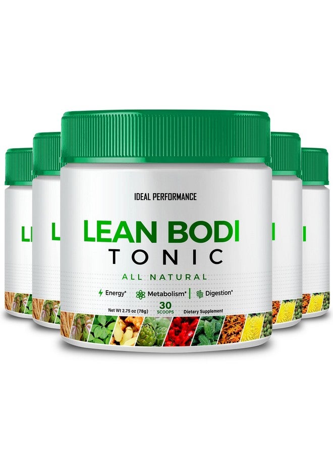 IDEAL PERFORMANCE Lean Bodi Tonic Powder Official Formula, LeanBodi Tonic All Natural - Maximum Strength with Vitamin B6, BCAA, LeanBodi Powder Support, Lean Bodi Advanced Formula Reviews (5 Pack) - Image 1