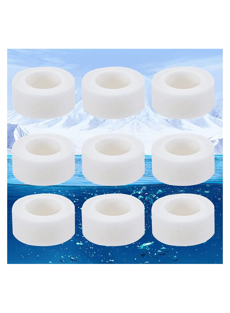9 Pack Faucet Water Filter Replacement,  Faucet Water Filter Replacements for Faucet Kitchen Bathroom Sink Filter Removes Chlorine Fluoride Heavy Metals Hard Water (Without Blue Plastic lid) - Image 1