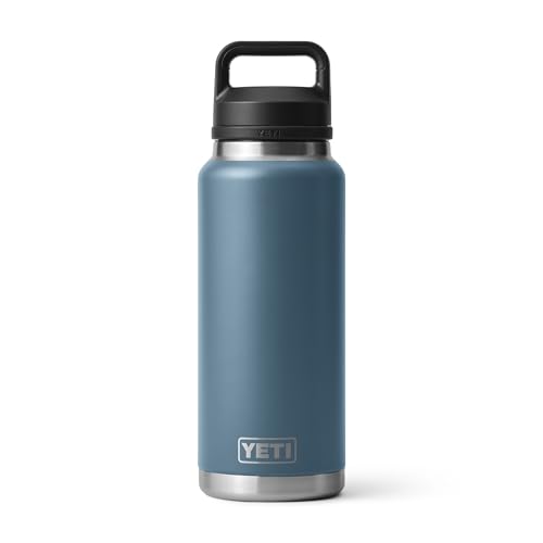 YETI Rambler 36 oz Bottle, Leakproof, Vacuum Insulated, Stainless Steel with Chug Cap, Nordic Blue - Image 1