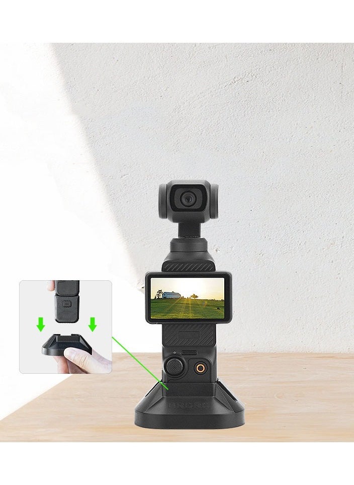 Beauenty - Desktop extension bracket suitable for DJI Pocket 3 handheld gimbal support base desktop bracket,camera stable base(black) - Image 1