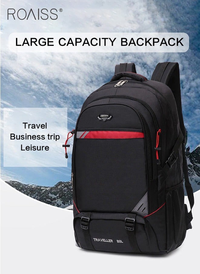 roaiss Large Capacity Waterproof Backpack Outdoor Hiking Backpack Widened Shoulder Strap Decompression Hiking Bag  - Image 1