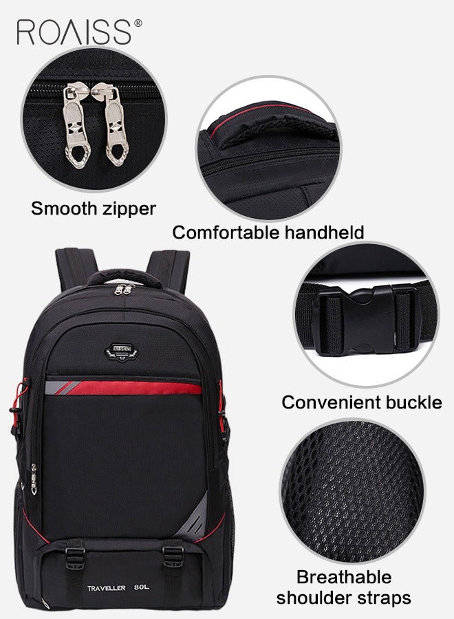 roaiss Large Capacity Waterproof Backpack Outdoor Hiking Backpack Widened Shoulder Strap Decompression Hiking Bag  - Image 4