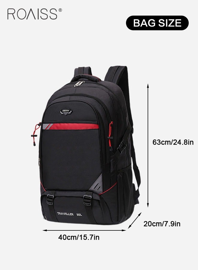 roaiss Large Capacity Waterproof Backpack Outdoor Hiking Backpack Widened Shoulder Strap Decompression Hiking Bag  - Image 5