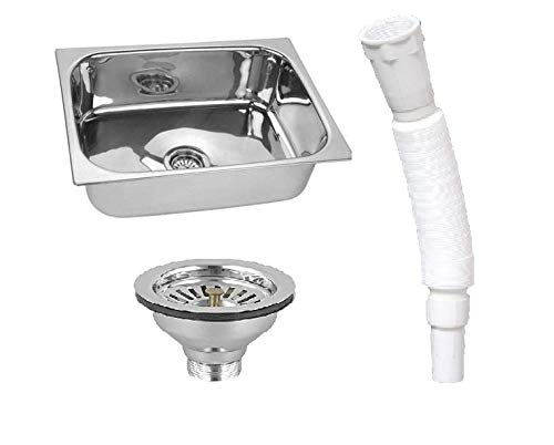 NEW WARE NEW WARE Kitchen Sink 21X18X8 Inches Premium Stainless Steel Sink with Mirror Finish