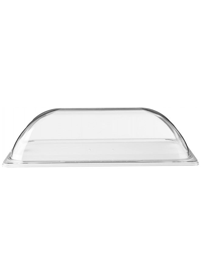 Winco Polycarbonate Dome Flip Cover, Full Size, Medium, Clear - Image 2