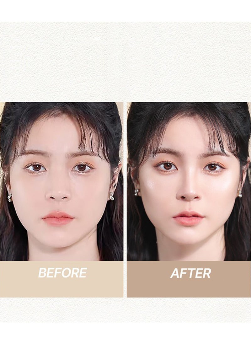 Novo - Multi Effect Three Color Contouring Disk, Makeup Palette Contain Contour and Highlighter, Eye Makeup Palette, Contouring Palette, Matte Radiance Luminizer - Image 1