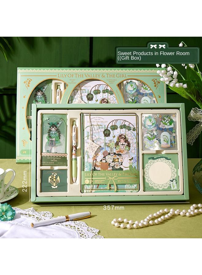 Bluejw Hand Account Suit Notebook Primary School Student Hand Account Gift Box Suit High-value Girl Hand Account Gift Box - Image 1