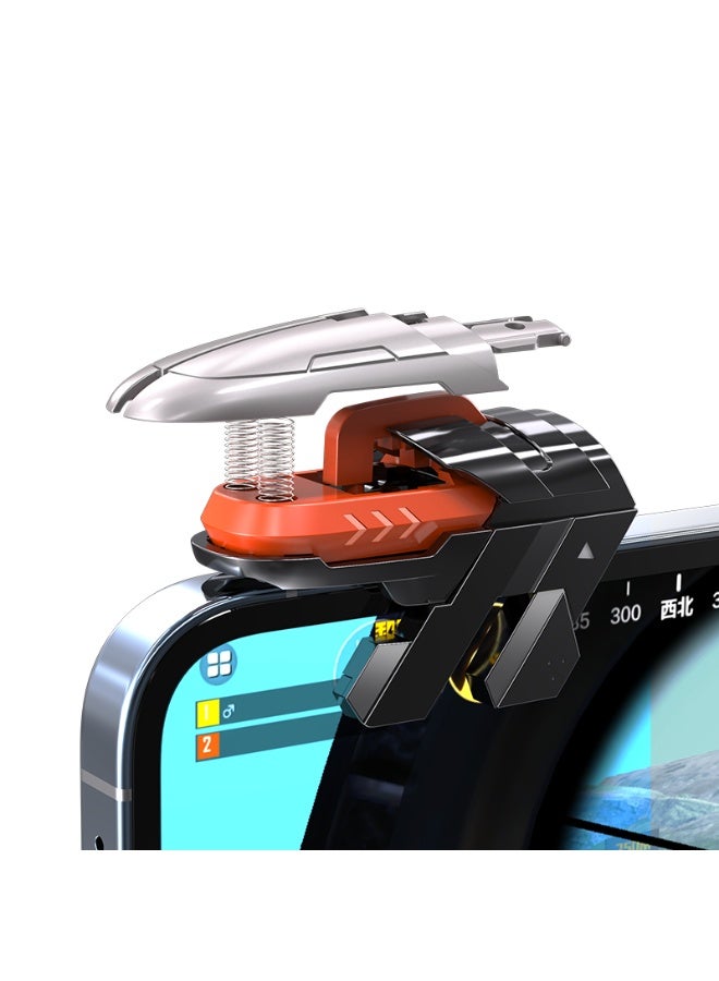 Memo AK06 Automatic Laser Gaming Mobile Triggers by MEMO, Super Fast Shooting, High-Frequency Burst Mode, Alloy Buttons, IPhone/Android Compatible, PUBG Battlefield Accessory - Image 1