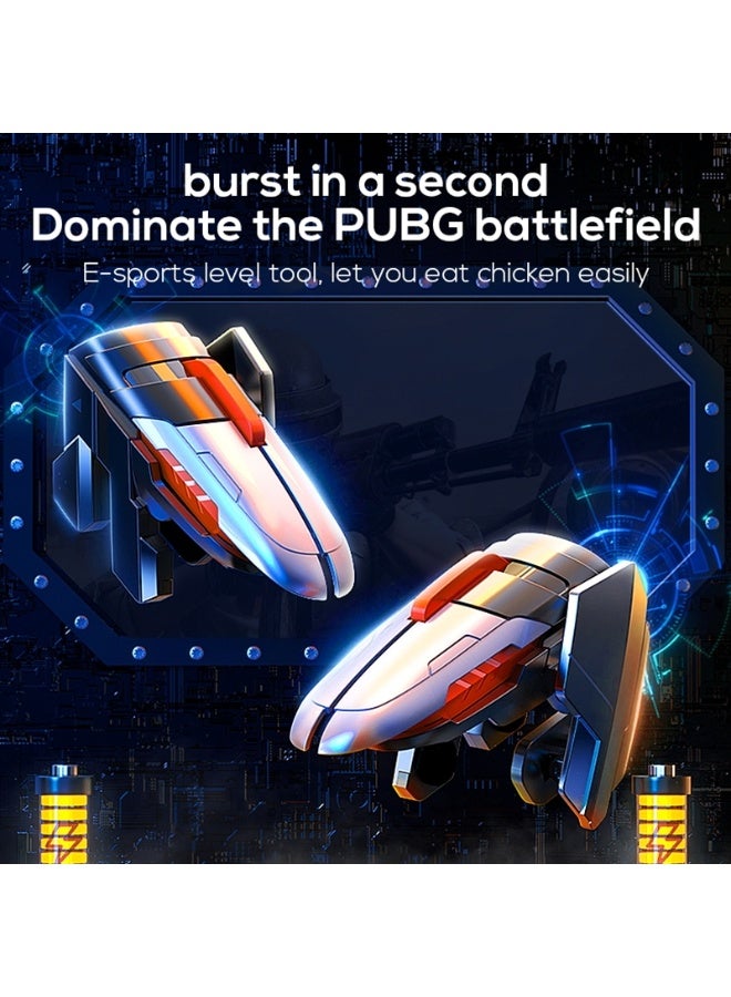 Memo AK06 Automatic Laser Gaming Mobile Triggers by MEMO, Super Fast Shooting, High-Frequency Burst Mode, Alloy Buttons, IPhone/Android Compatible, PUBG Battlefield Accessory - Image 4