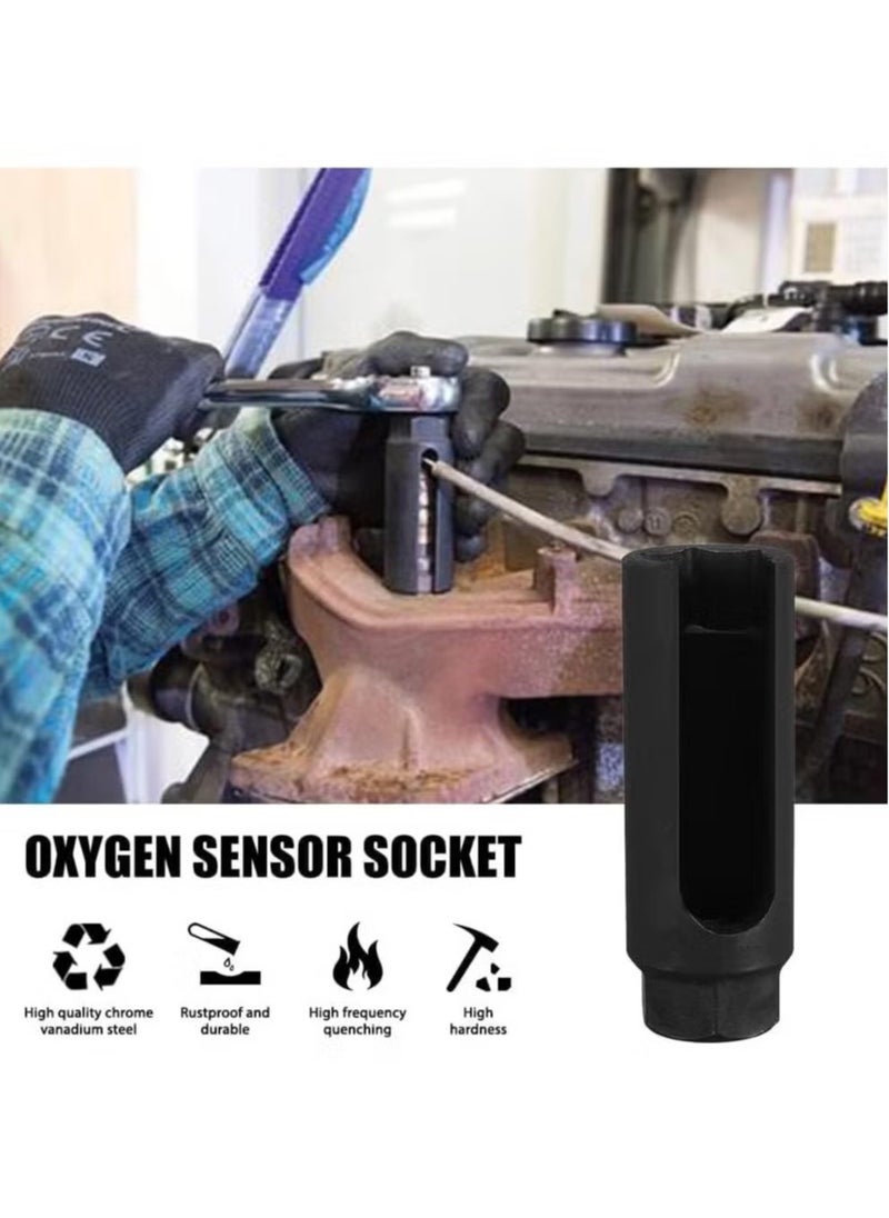 Oxygen Sensor Socket with Side Wire Cutout Drive 22mm fits All Vehicle O2 Removal and Installation Offset Oxygen Sensor Socket