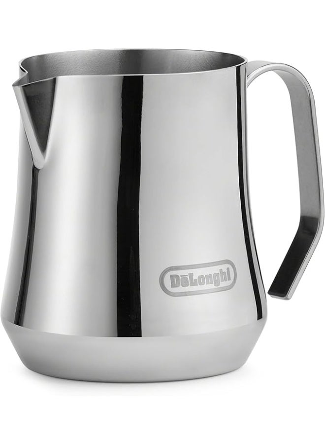 De'Longhi Milk Frothing Jug 500ml - Stainless Steel, Ergonomic Handle, Perfect for Latte Art and Milk Foam, Ideal for Cappuccino, Caffelatte, and Latte Macchiato DLSC069 - Image 3
